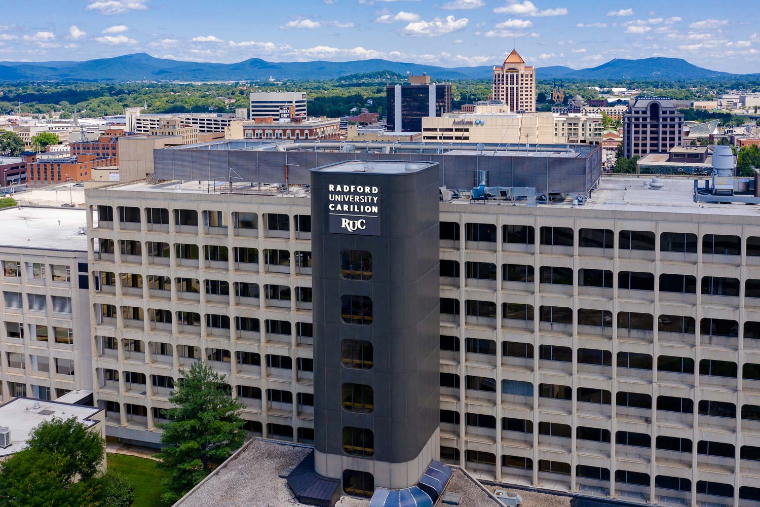 Radford University at Carilion building in downtown Roanoke