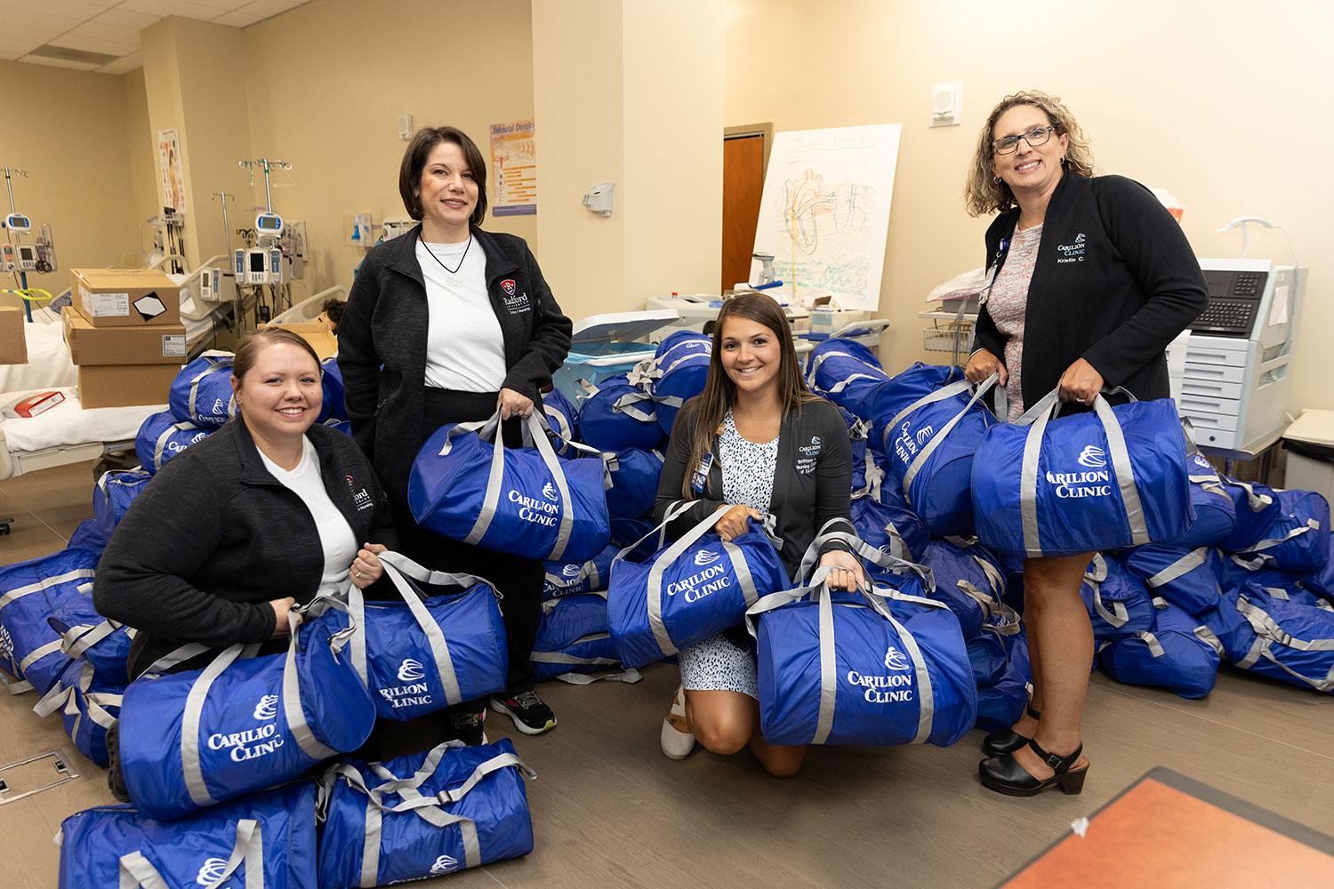 Carilion Clinic donates 170 skills bags to Radford nursing students