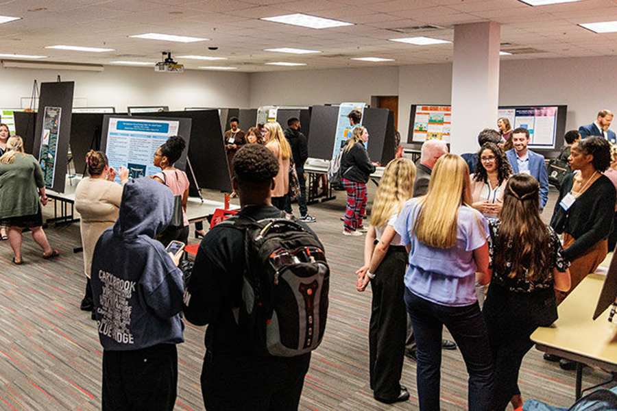 students at Waldron Symposium