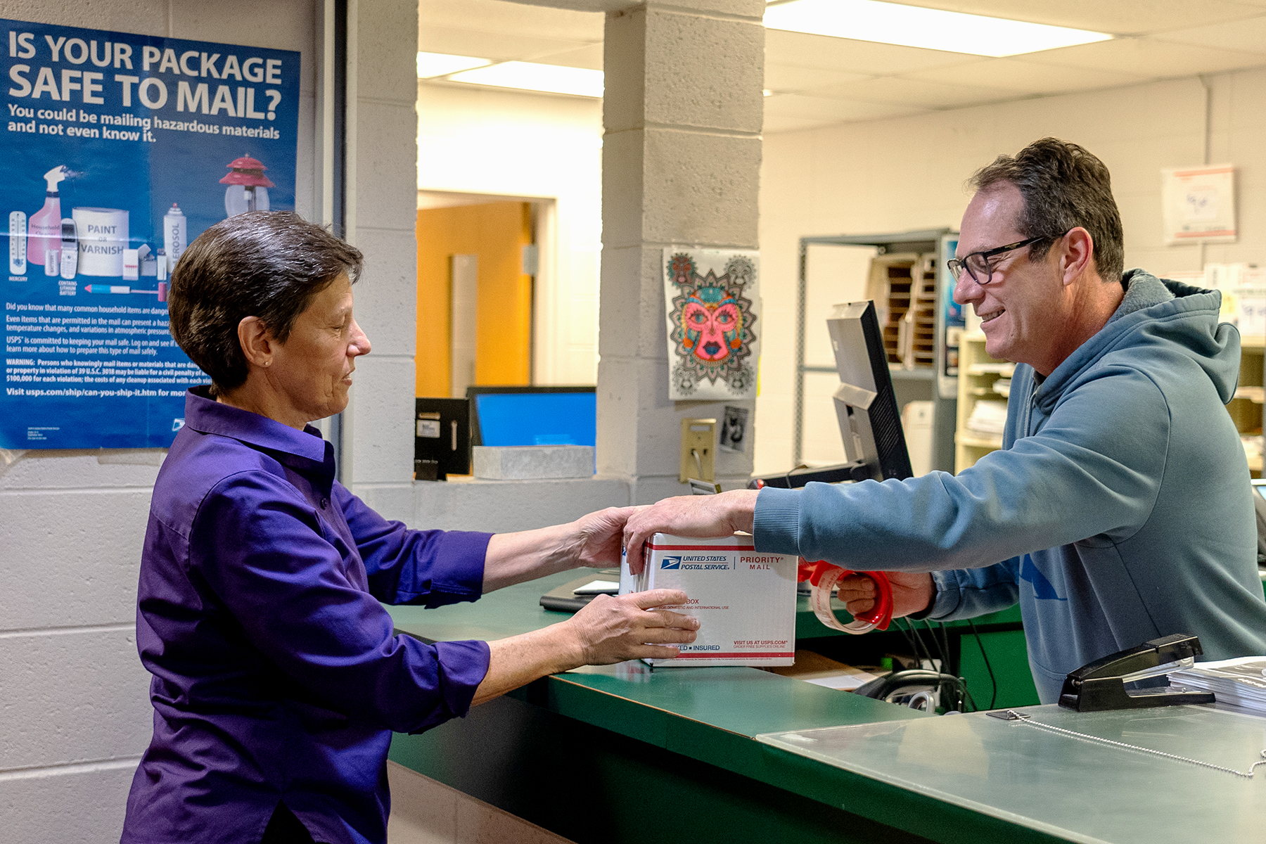 Radford University Post Office staff