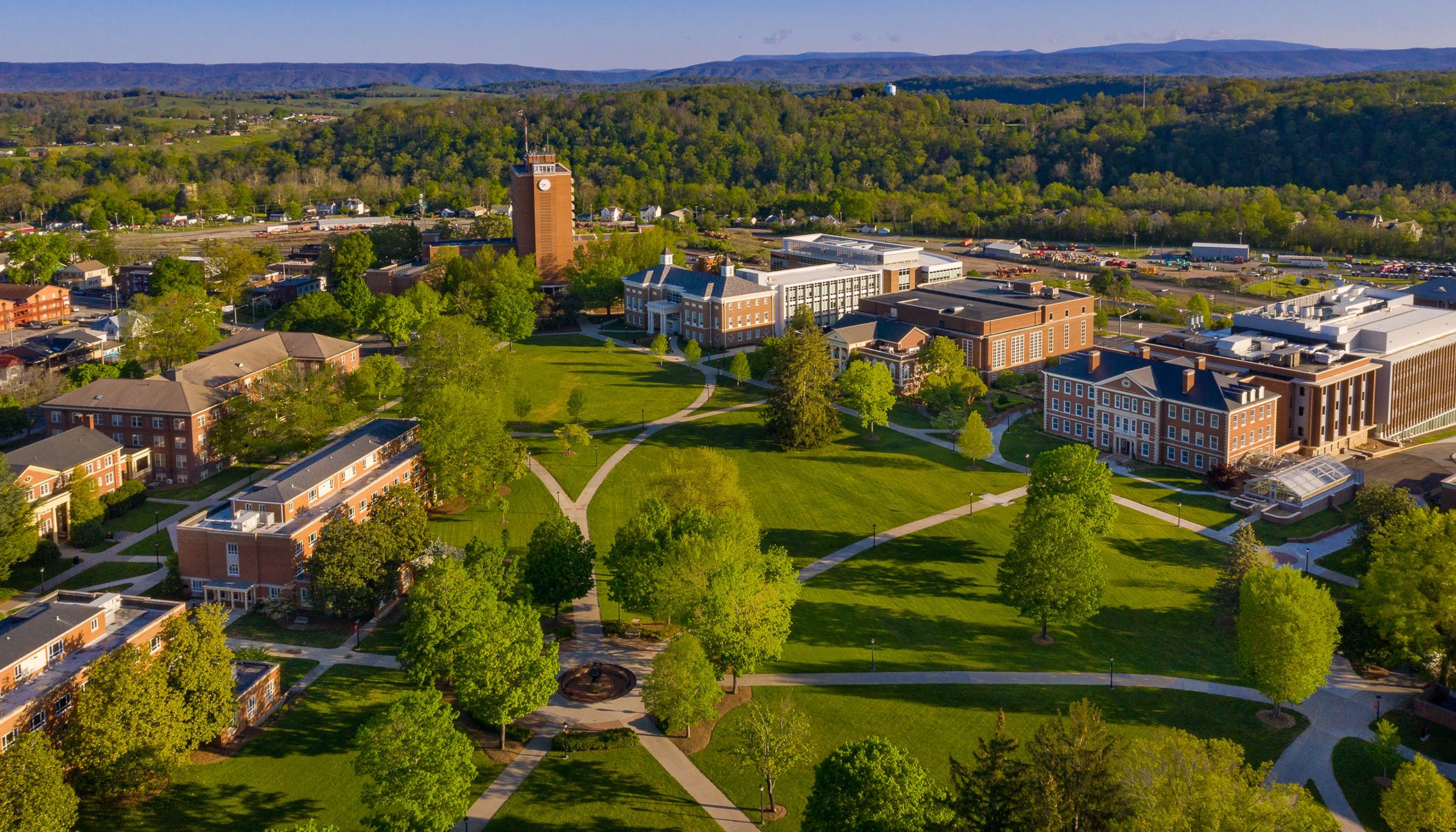 Campus drone image