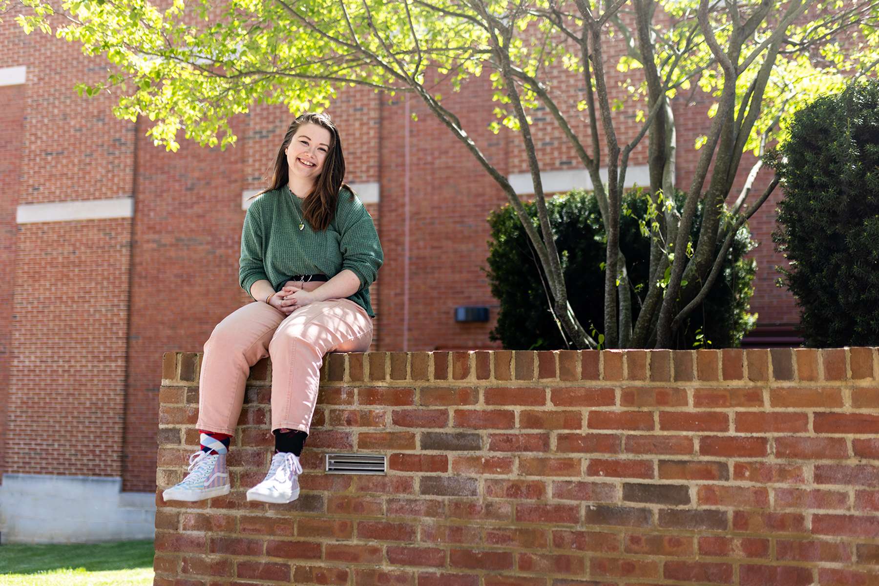 student smiling