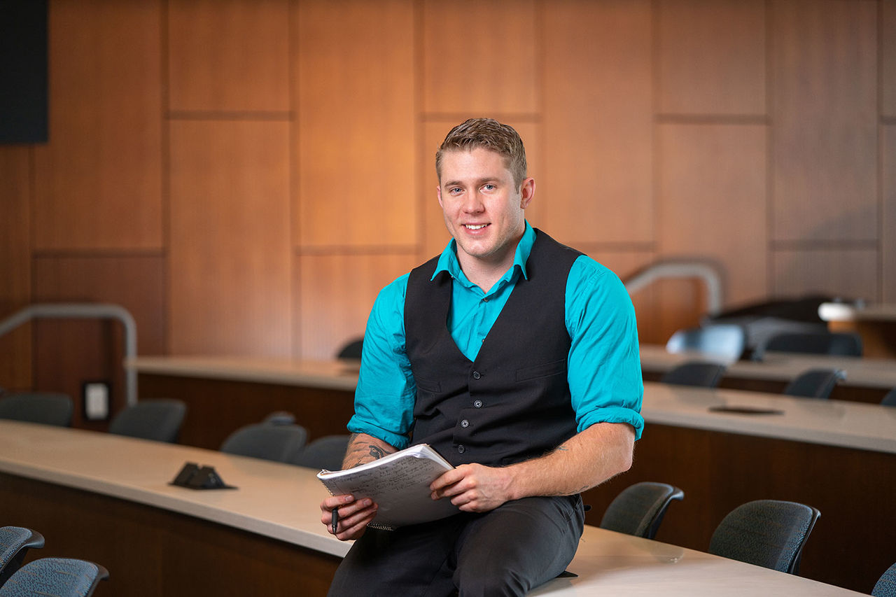 student smiling